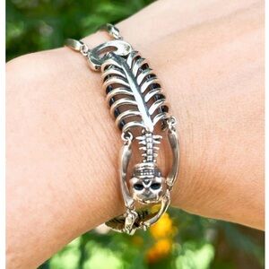 Silver Skeleton Bracelet